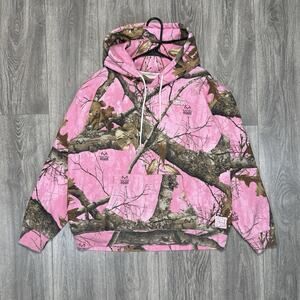 Empyre Hoodie Womens L Pink Camo Realtree Edge Colors Heavyweight Embroidered